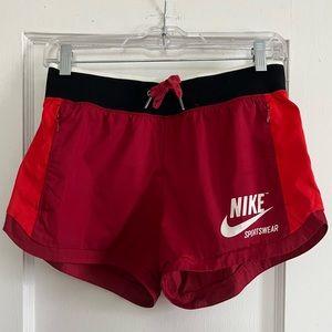 Red Nike Sportswear Shorts